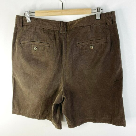 Tommy Bahama Shorts Mens Size 34 Brown Tencel Flat Front 8.5" Inseam - Picture 2 of 4